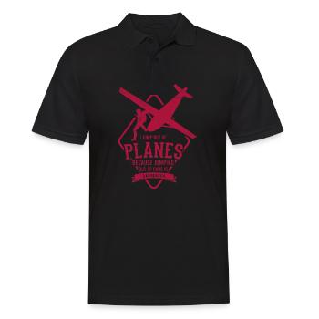 Fallschirmspringen Springe Aus Flugzeug Skydiving - Männer Poloshirt - Schwarz - Vorne - Kai (181cm)
