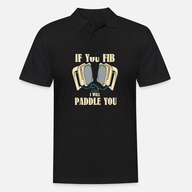 EMT / PARAMEDIC: I Will Paddle You - Männer Poloshirt - Schwarz