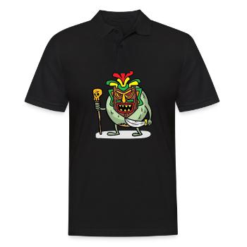 Cannibal Coconut Cannibal Coconut - Men's Polo Shirt - black - Front - Kai (181cm)