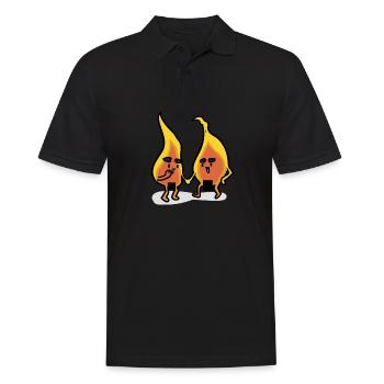 censored fire Censored Fire - Men's Polo Shirt - black - Front - Kai (181cm)