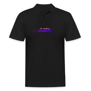 Bi Pride - LGBT - Bi Flag - Bisexual - Gift - Men's Polo Shirt - black - Front - Kai (181cm)