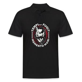 Tempus Fugit Memento Morie Carpe Diem - Polo Homme - noir - Devant - Kai (181cm)
