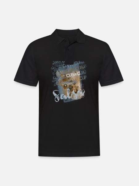 Salsa Cubana - Salsa Dancer Gift - Men's Polo Shirt - black