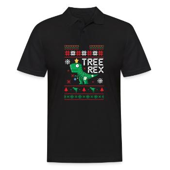 Tree Rex Baum Rex - Männer Poloshirt - Schwarz - Vorne - Kai (181cm)