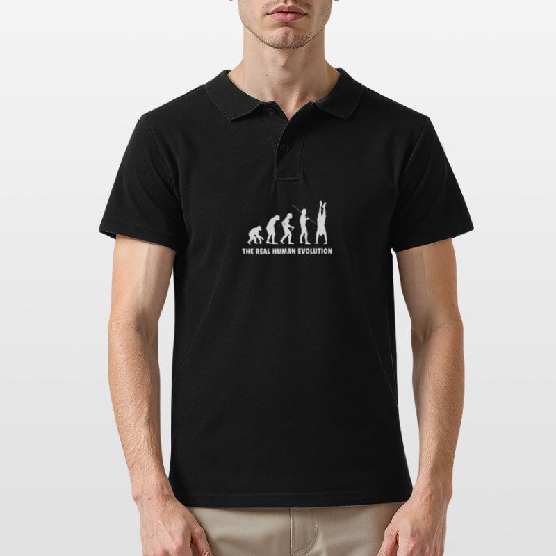 Human Evolution Handstand Acrobatics Polo Homme