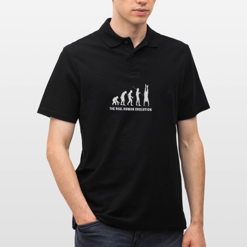 Human Evolution Handstand Acrobatics Polo Homme