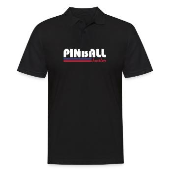 Pinball hustler - Men's Polo Shirt - black - Front - Kai (181cm)