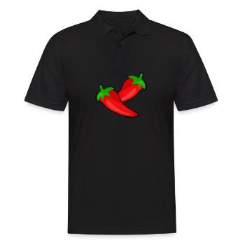 Poivron rouge - Polo Homme - noir - Devant - Kai (181cm)