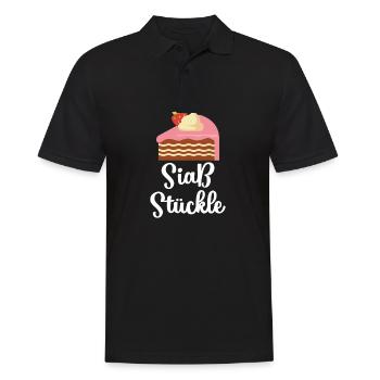 Schwaben Schwäbisch Stuttgart Schwabe Geschenk - Männer Poloshirt - Schwarz - Vorne - Kai (181cm)