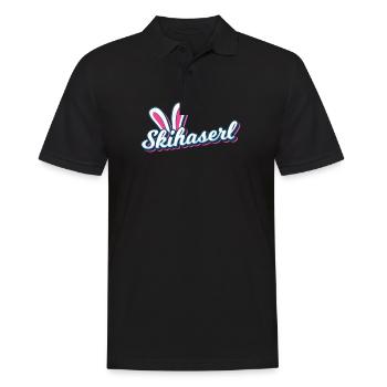 Skihaserl Ski Haserl Skihase Geschenk Apres Ski - Männer Poloshirt - Schwarz - Vorne - Kai (181cm)