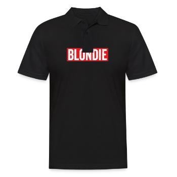 Blondie Blondine Blonde Haare Beste Feundinnen - Männer Poloshirt - Schwarz - Vorne - Kai (181cm)