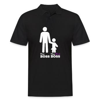Père fille partenaire look vêtements relation papa - Polo Homme - noir - Devant - Kai (181cm)