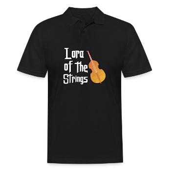lord of the strings double bass music gift - Men's Polo Shirt - black - Front - Kai (181cm)