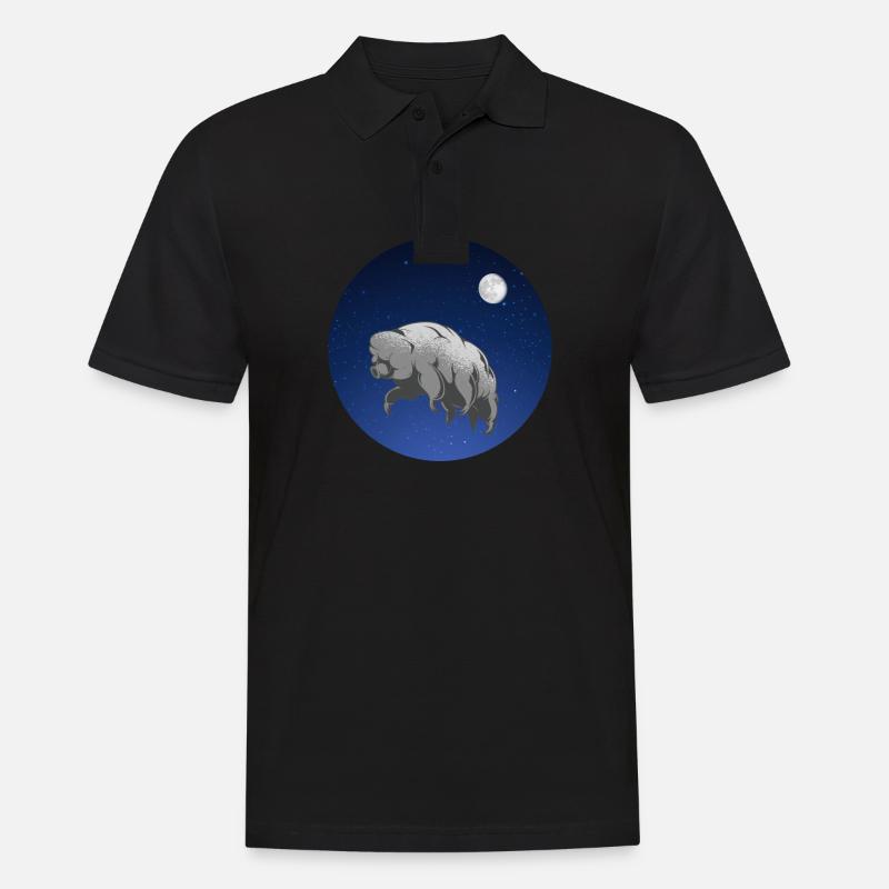Bärtierchen Wasserbären Ecdysozoa Weltraum - Männer Poloshirt - Schwarz