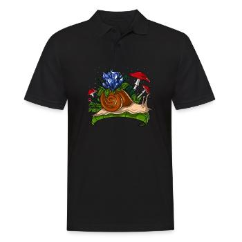 Cristaux Escargot Nature - Polo Homme - noir - Devant - Kai (181cm)