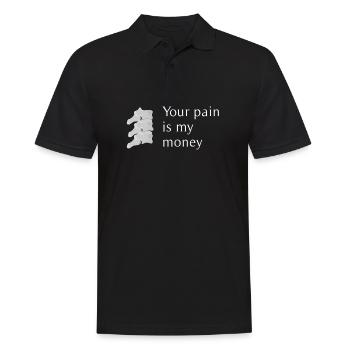 Chiropraktiker Osteopath - Männer Poloshirt - Schwarz - Vorne - Kai (181cm)