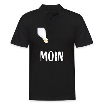 Moin Côte nord de l'Allemagne Mouette de Hambourg Mer Baltique Mer du Nord - Polo Homme - noir - Devant - Kai (181cm)