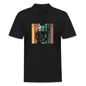 Boosted Turbo Auto tuning Turbolader Mann Geschenk - Männer Poloshirt - Schwarz - Vorne - Kai (181cm)