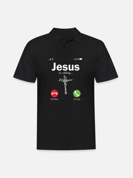 Jesus Jesus Kristus kristne - Herre poloshirt - sort