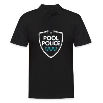 Piscine police maître nageur piscine piscine police - Polo Homme - noir - Devant - Kai (181cm)