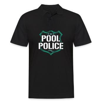 Piscine police maître nageur piscine piscine police - Polo Homme - noir - Devant - Kai (181cm)