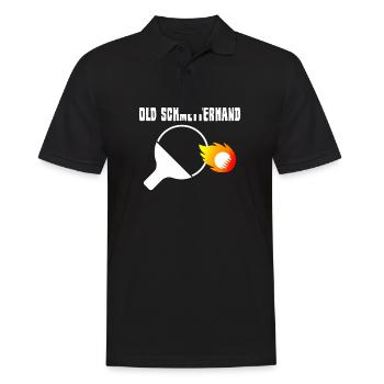 Tennis de table ping-pong Old Butterflies - Polo Homme - noir - Devant - Kai (181cm)