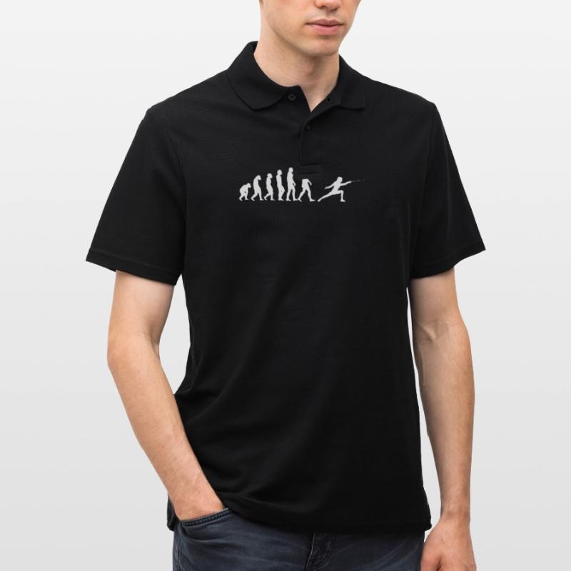 Fechten Evolution Männer Poloshirt