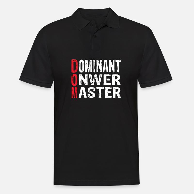 Dom - Männer Poloshirt - Schwarz