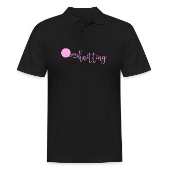 Knitting - Men's Polo Shirt - black - Front - Kai (181cm)