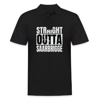 Saarland Saarbrigge Saarbrigger Saar - Männer Poloshirt - Schwarz - Vorne - Kai (181cm)