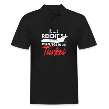 Mir reichts ich fliege in die Türkei Urlaub - Männer Poloshirt - Schwarz - Vorne - Kai (181cm)