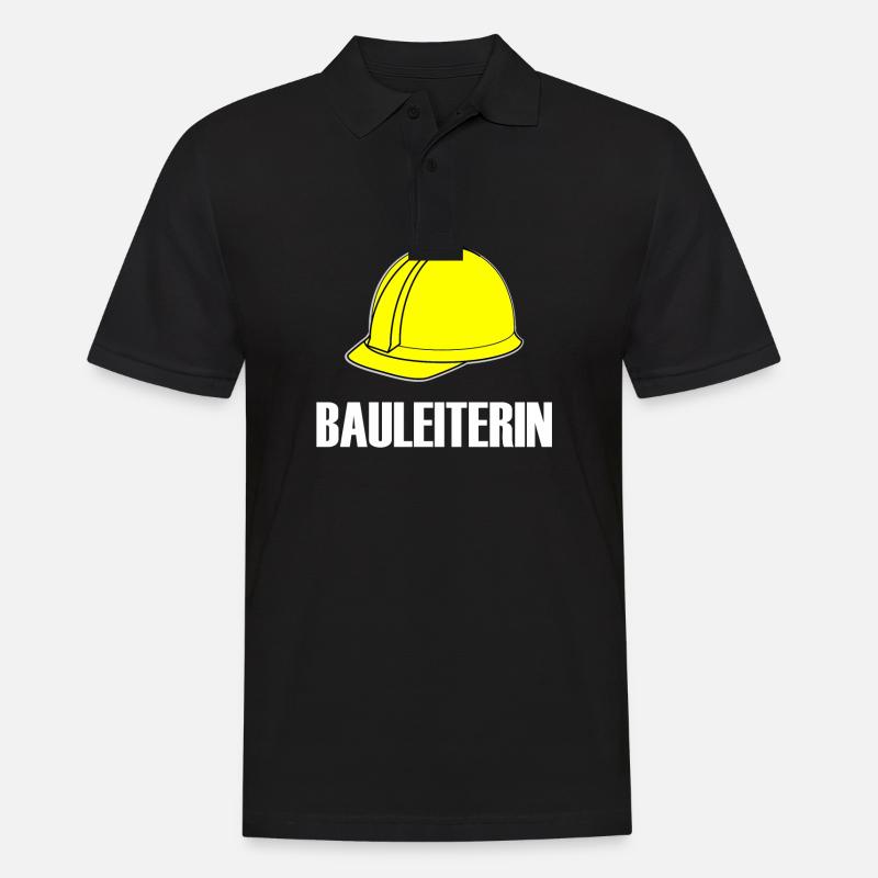 Bauleiterin - Männer Poloshirt - Schwarz