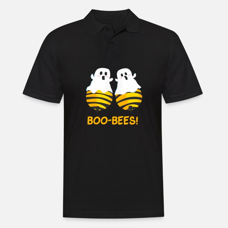 BOO-BEES! Bienen oder Gespenster? - Männer Poloshirt - Schwarz
