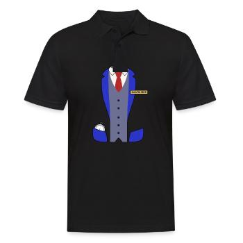 Chef de peloton déguisement chef de costume de carnaval - Polo Homme - noir - Devant - Kai (181cm)