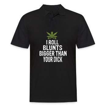 Kiffer Mädchen - Männer Poloshirt - Schwarz - Vorne - Kai (181cm)