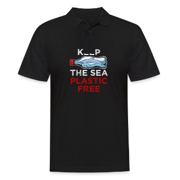 Save The Ocean Gardez la mer sans plastique Meer Öko - Polo Homme - noir - Devant - Kai (181cm)