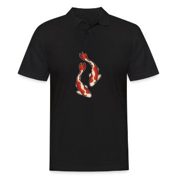 Koi Carpe poisson rouge Poisson d’ornement Aquatic Aquarist - Polo Homme - noir - Devant - Kai (181cm)