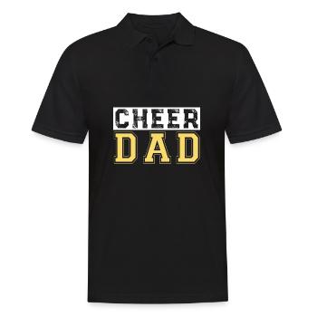 Cheer dad - Men's Polo Shirt - black - Front - Kai (181cm)