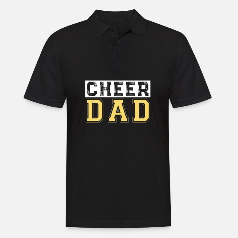 Cheer dad - Männer Poloshirt - Schwarz