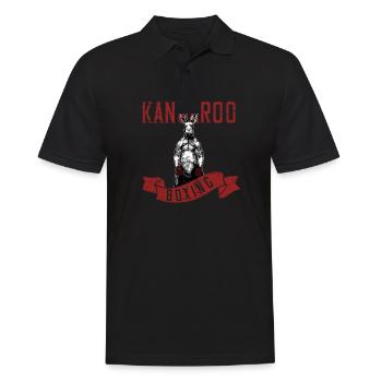 Kangaroo boxing boxing glove Funny - Men's Polo Shirt - black - Front - Kai (181cm)