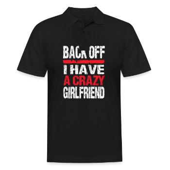 Girlfriend Crazy Girlfriend Couples Women - Men's Polo Shirt - black - Front - Kai (181cm)