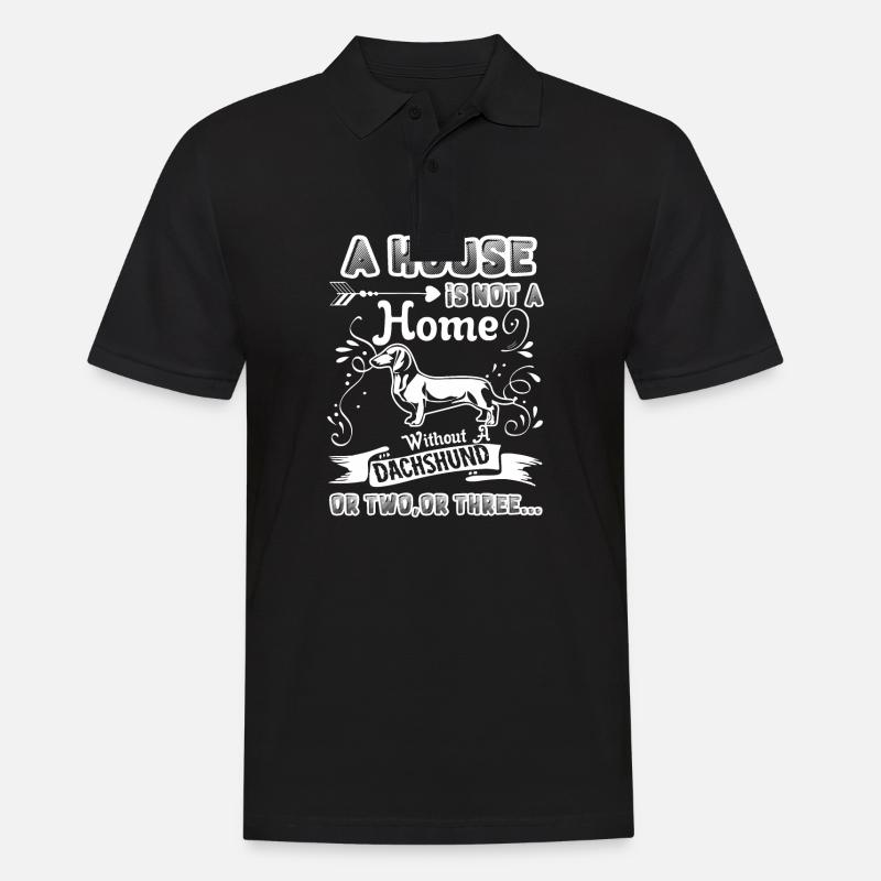 Maison teckel sans teckel - Polo Homme - noir