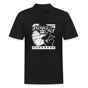 Papa et moi pour la fête des pères - Polo Homme - noir - Devant - Kai (181cm)
