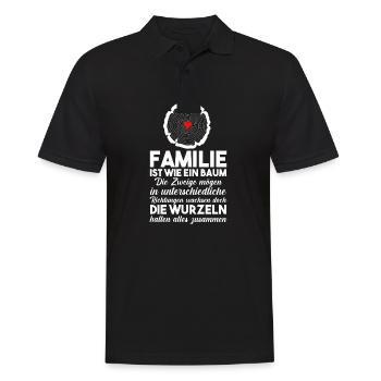 Familien Spruch Zusammenhalt - Männer Poloshirt - Schwarz - Vorne - Kai (181cm)