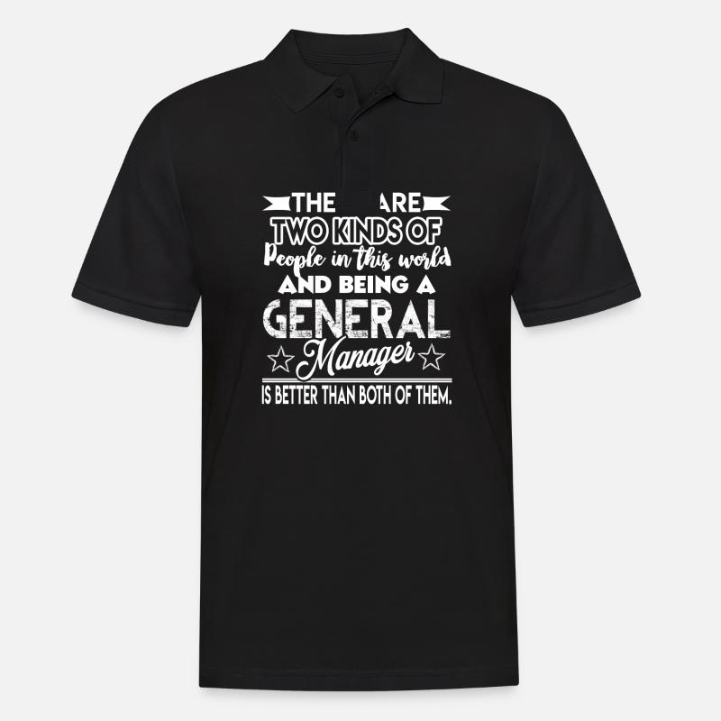 General Manager als General Manager - Männer Poloshirt - Schwarz