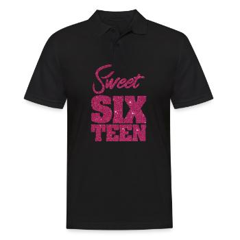 Anniversaire - Sweet 16 seize anniversaire - Polo Homme - noir - Devant - Kai (181cm)