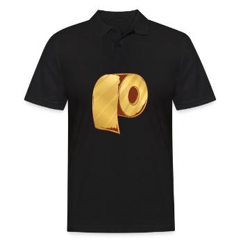 Papier toilette doré rouleau de papier toilette saint - Polo Homme - noir - Devant - Kai (181cm)