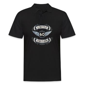 60e anniversaire - 60 ans - Polo Homme - noir - Devant - Kai (181cm)