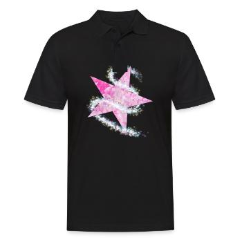 Paillettes paillettes mica star star tail - Polo Homme - noir - Devant - Kai (181cm)
