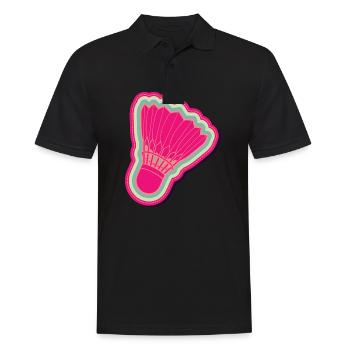 Badminton Tennis Player - Men's Polo Shirt - black - Front - Kai (181cm)
